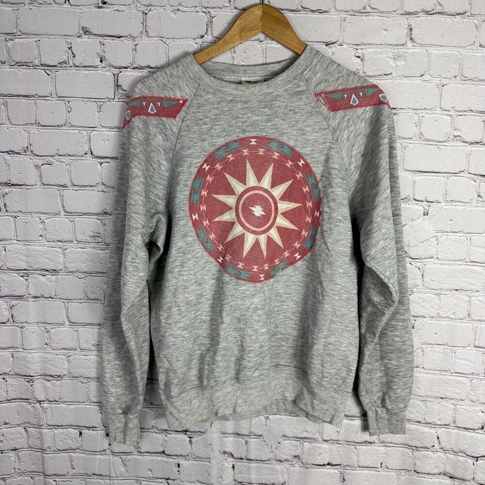 Vintage Lee Sturdy Sweats Patchwork Crewneck Sweatshirt Size L
